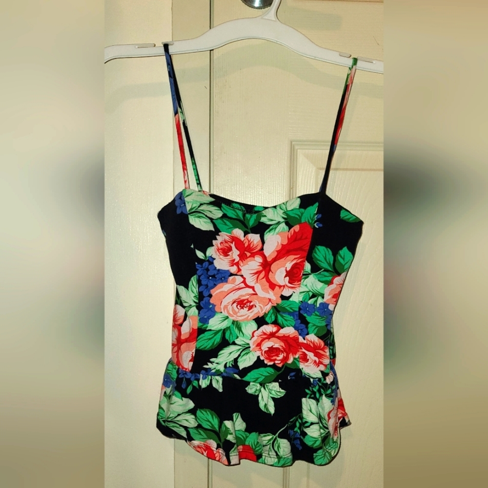 Floral Pelplum top